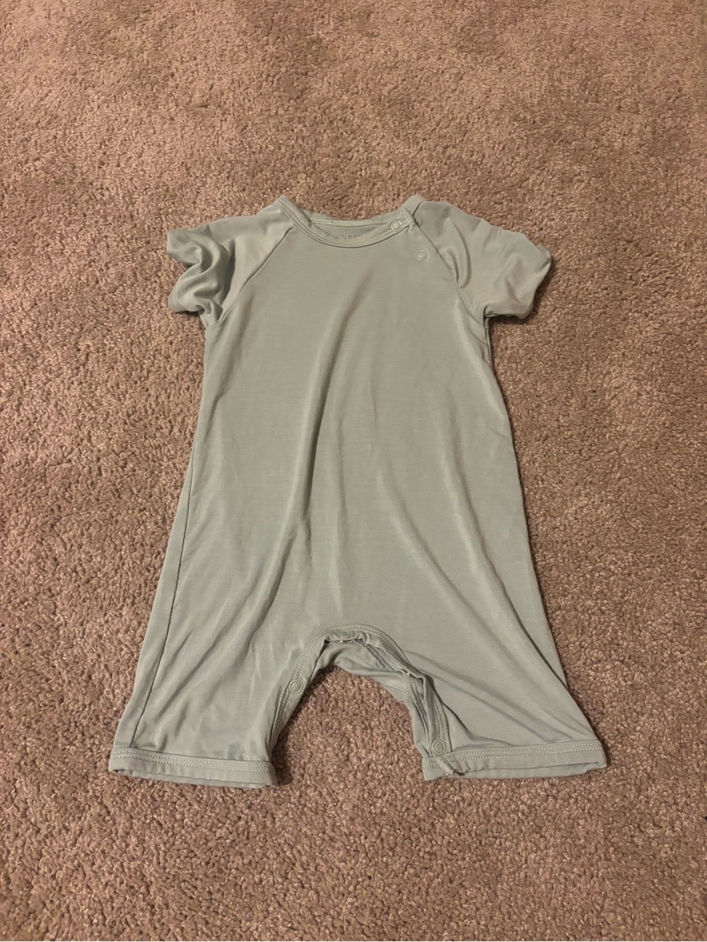BAMBOO Short-Sleeve One-Piece in Sage Green